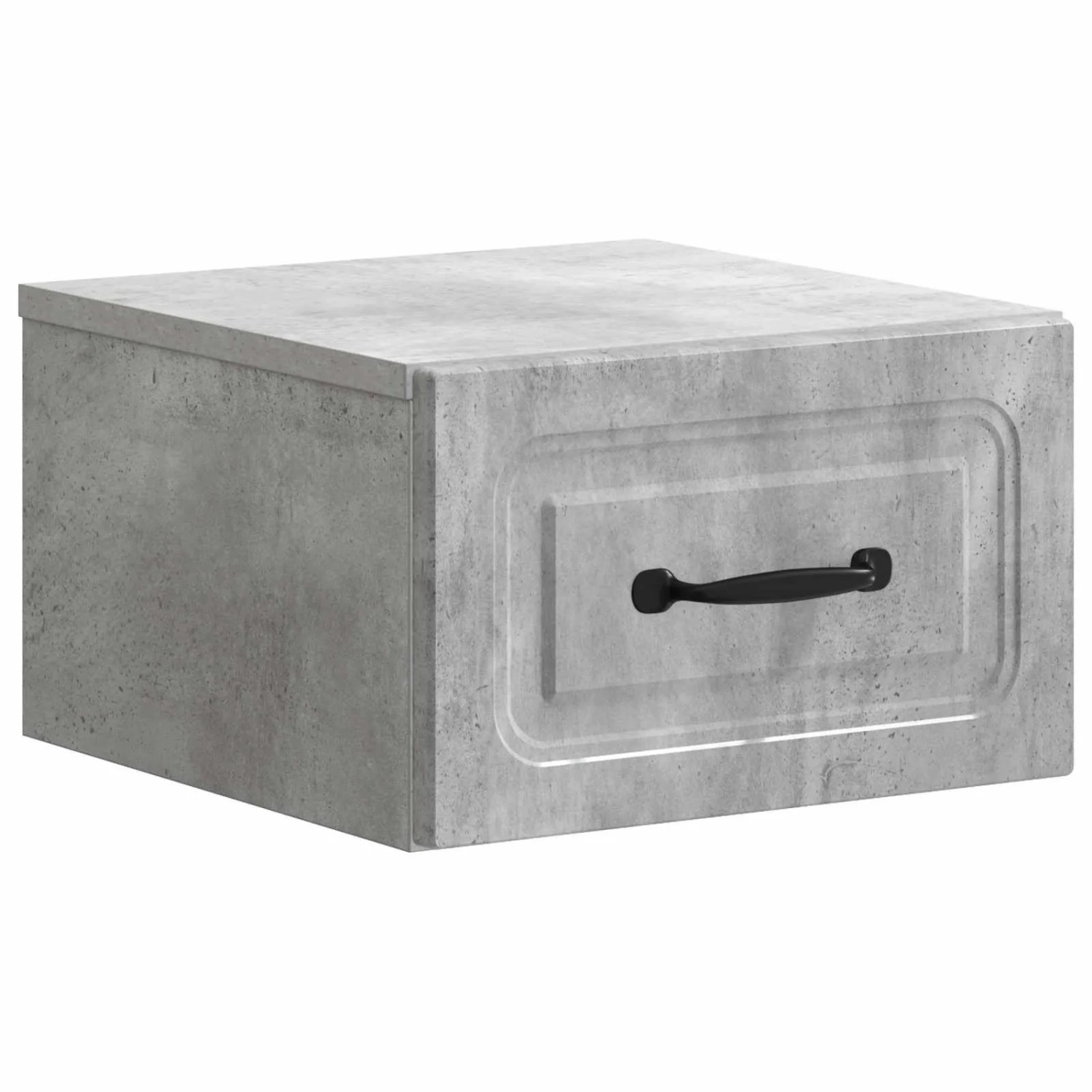 vidaXL Wandmontierter Nachttisch Betongrau 34,5 x 33 x 20 cm 899281
