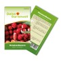 Samenpackung Monatserdbeeren Rügen von Deine Gartenwelt mit roten Erdbeeren.