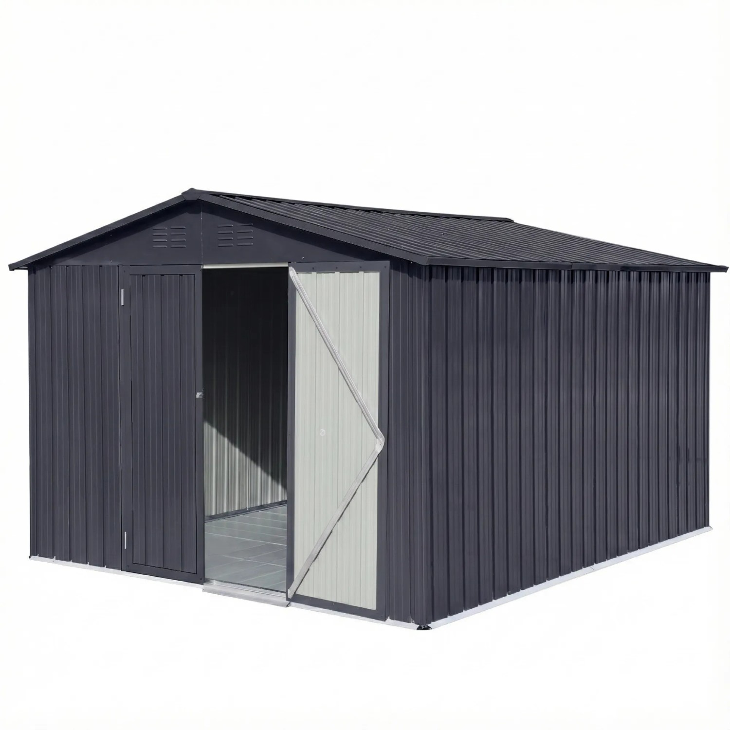 Albatros Gerätehaus XXL  Verzinktes Metall in Anthrazit  Inkl. Schloss & We günstig online kaufen