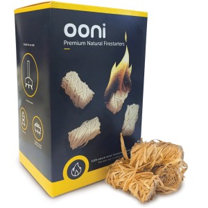 Ooni Premium Feueranzünder, 50 Stück, aus Holzspänen und Wachs für Grills und Öfen.