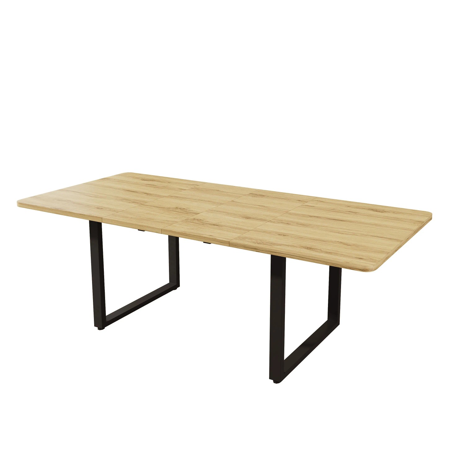 Merax Ausziehbarer Esstisch 140 180 220 cm mit Metallbeinen Natur 6 Bis 10 Personen
