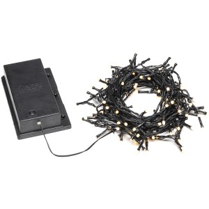 Konstsmide LED Lichterkette mit 120 gefrosteten Dioden, Batteriebetrieb für Außen.