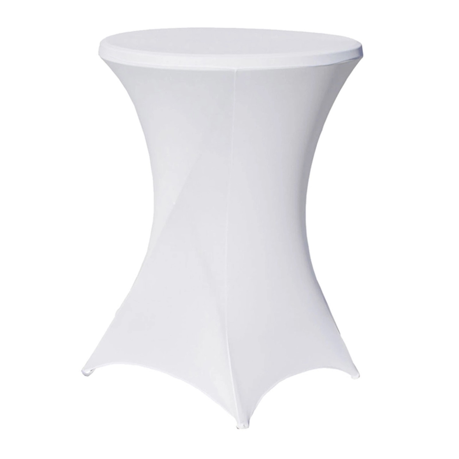 TRUTZHOLM Stehtischhusse Stretch Durchmesser 80cm Weiß
