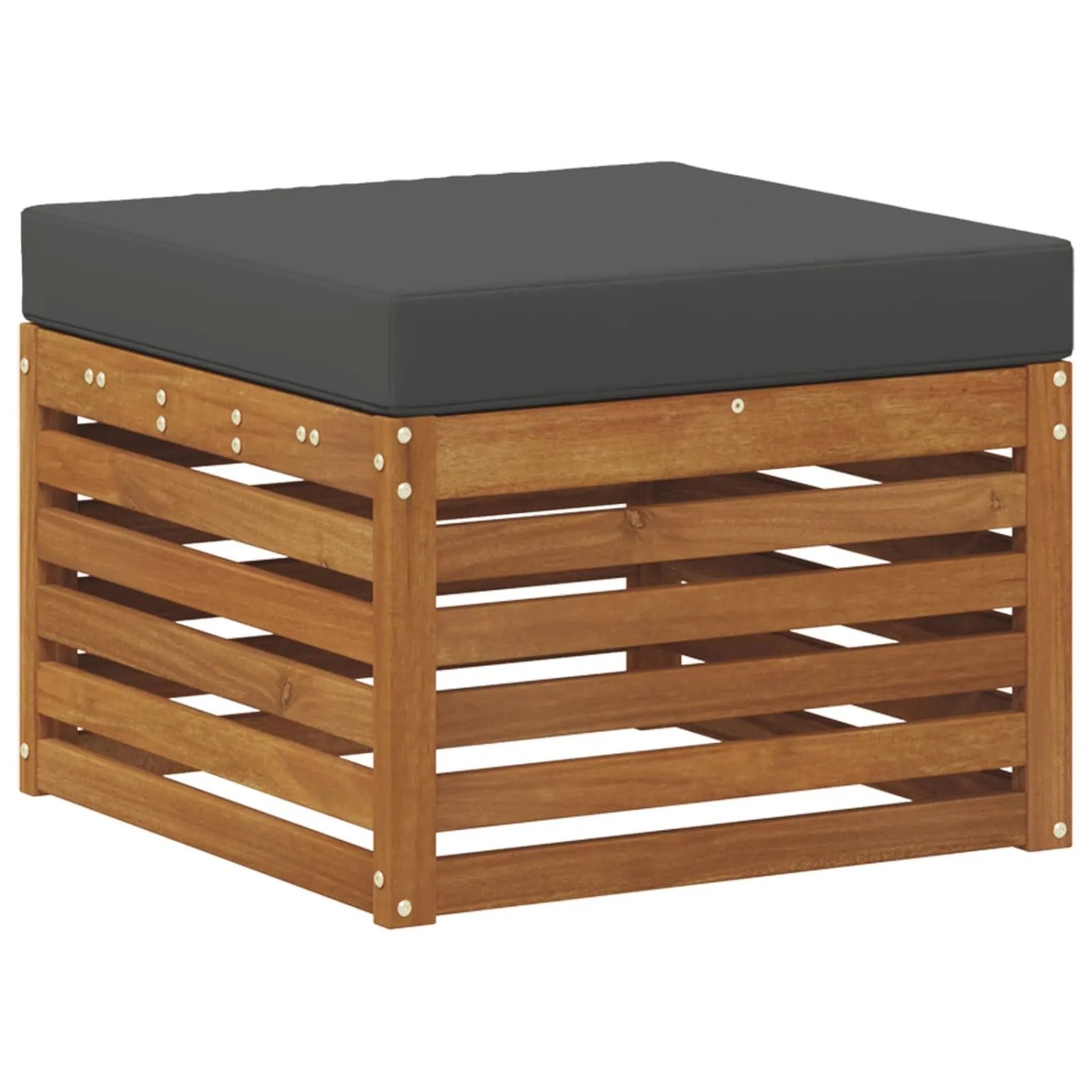 vidaXL Outdoor-Fußhocker Massivholz Akazie Natur 900487