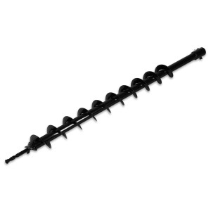 EBERTH Erdbohrer, 60mm Durchmesser, 800mm Länge, für Baumaschinen und Gartenarbeiten.