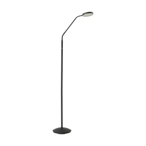 Lindby LED Stehlampe Elvyn 10041962 Dimmbar Modern in Schwarz aus Metall 1-flammig Wohnzimmerleuchte