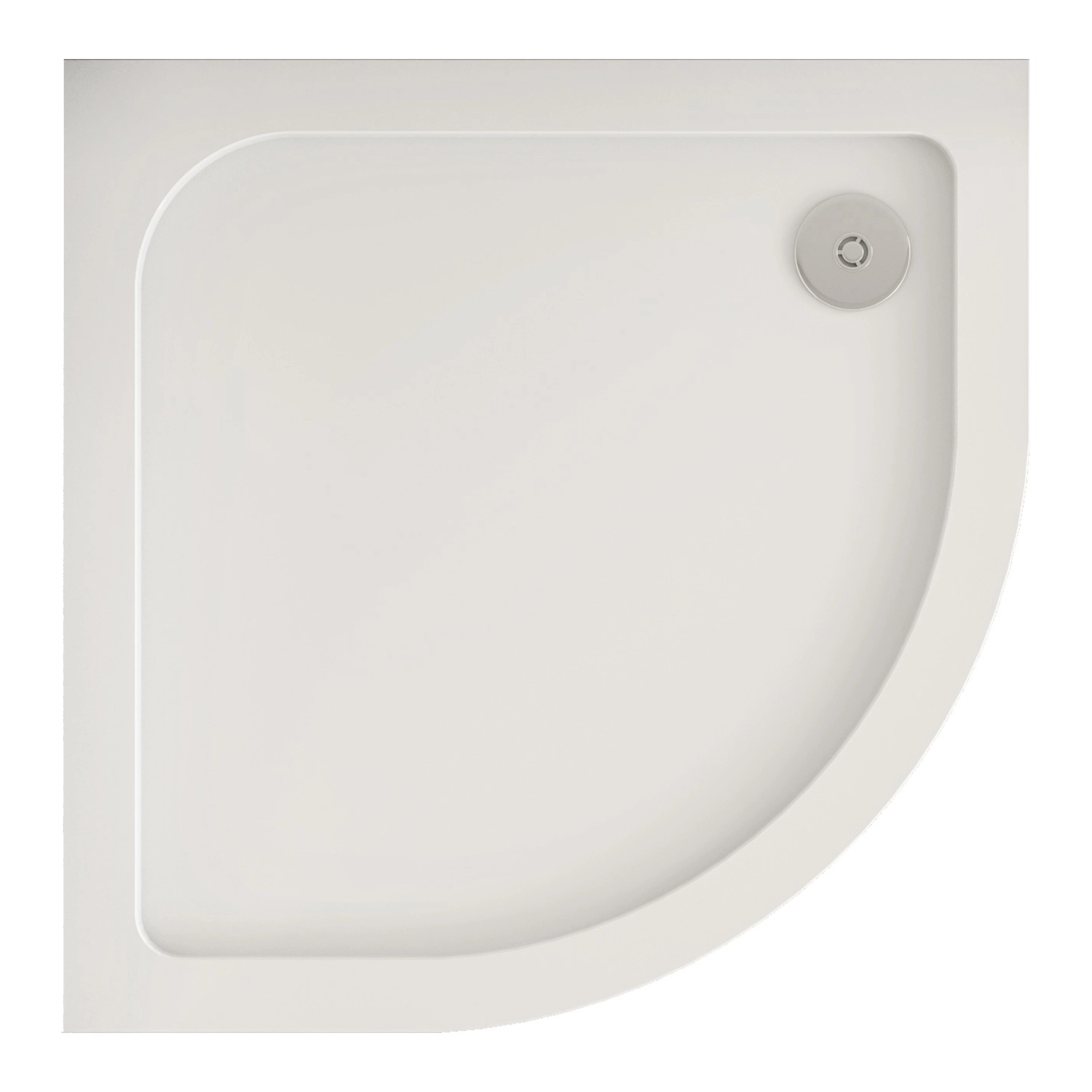 AICA 90x90x3cm Duschtasse Viertelkreis Runddusche Duschwanne Kunststein mit günstig online kaufen