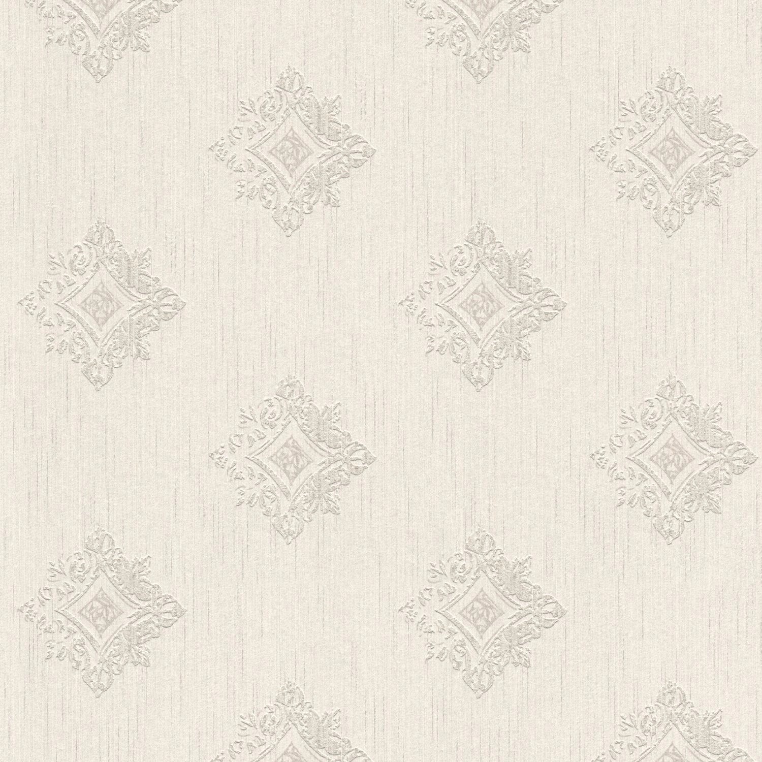 PROFHOME 962002-GU Barock Tapete Ornament Matt Beige Grau 0,53 m x 10,05 m günstig online kaufen