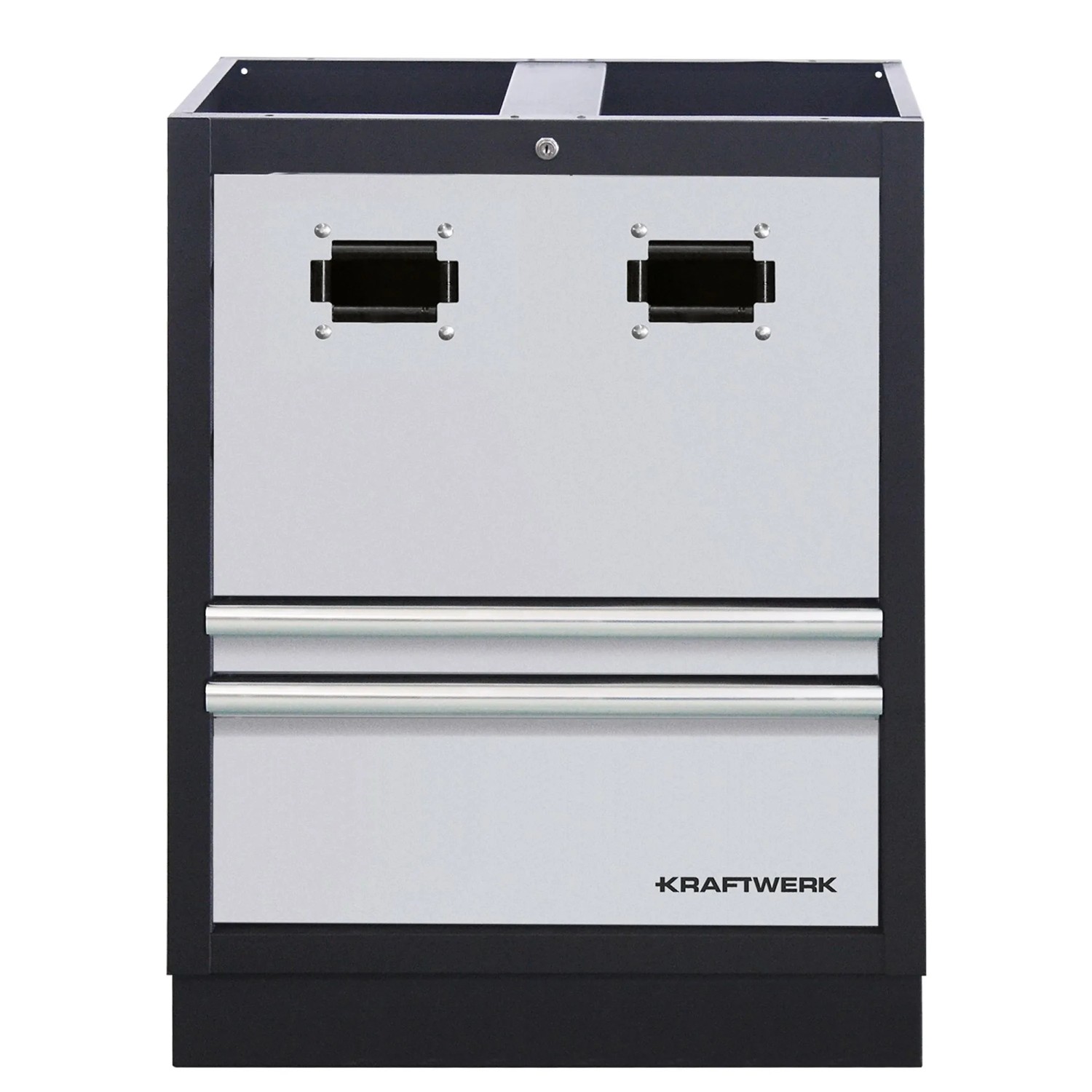 Kraftwerk Unterschrank Mobilio Grau-Silber 91 cm x 68 cm x 45,8 cm Metall