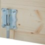 Detailaufnahme: Riegelverschluss an Holztür vom Bertilo Gartenhaus.