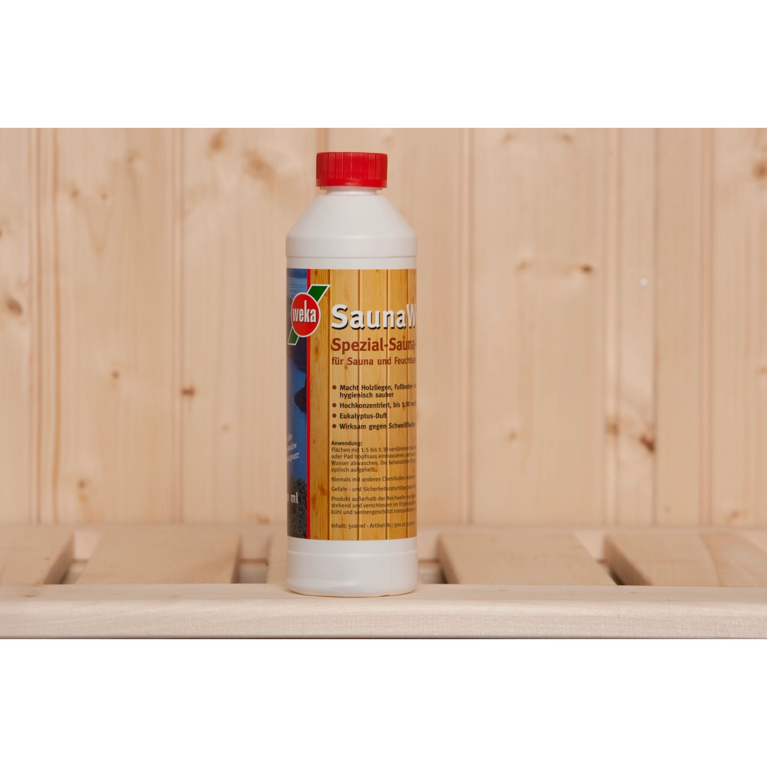 Weka Sauna-Reiniger: Spezial-Reiniger für Sauna und Dampfbad zur Reinigung von Böden und Bänken.