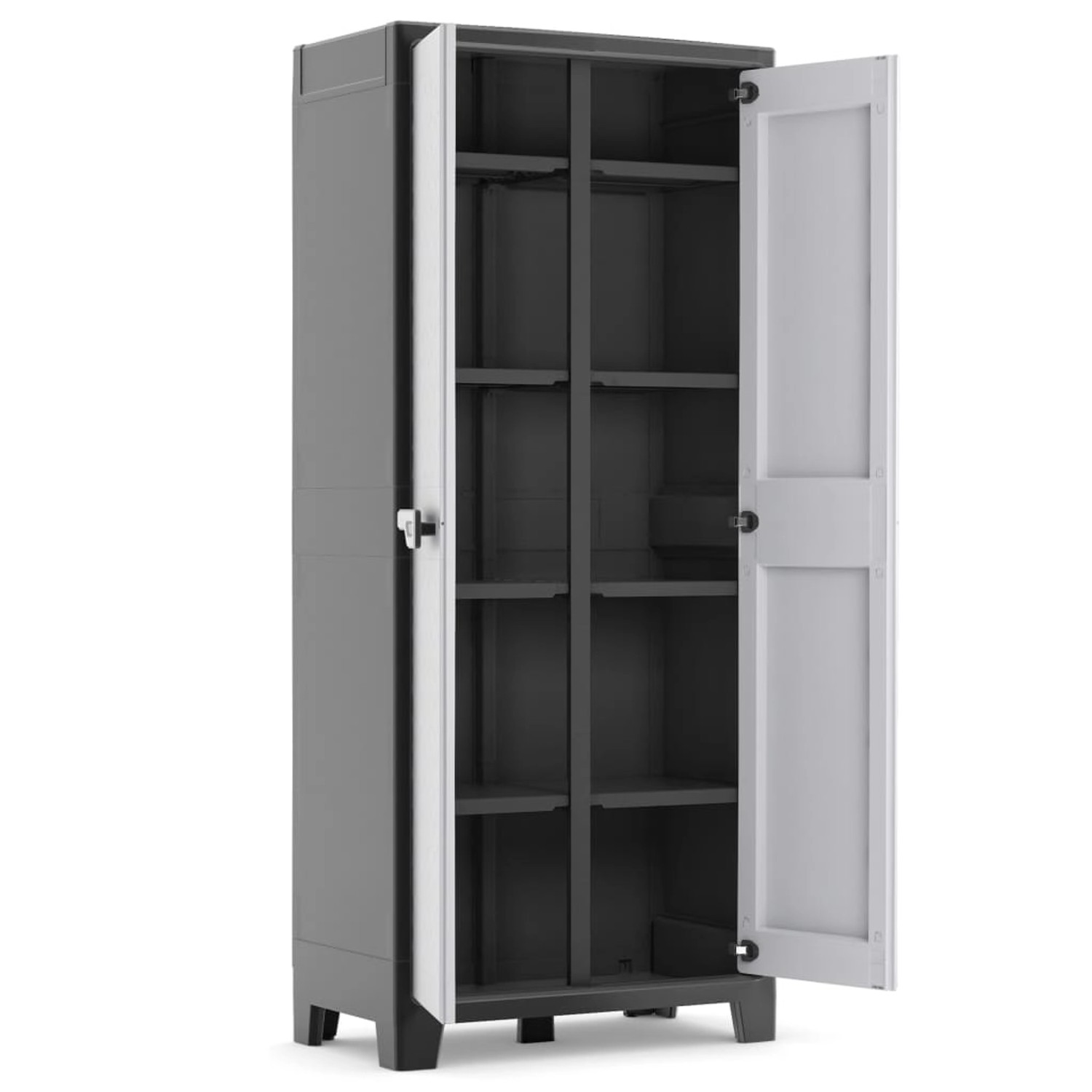 Keter Universalschrank Titan Schwarz und Grau 182 cm günstig online kaufen