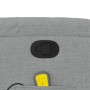 Detailansicht: Hellgrauer vidaXL Massagesessel mit Bedienelementen für Relaxfunktion und Massage.