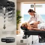 Tectake 3 Zonen Massageliege Ko Tao Breite 78 cm Polsterung 5 cm Inklusive Tragetasche und 15 Einwegtücher 212 x 108 x 90 cm Schwarz_4
