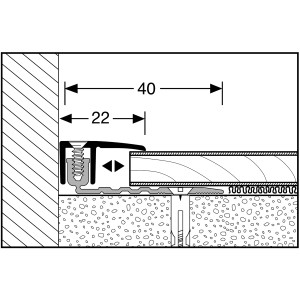 Parkettfreund Endprofil PF 257 Edelstahl, 6,5-16mm, 100cm Länge, für Laminat & Parkett.