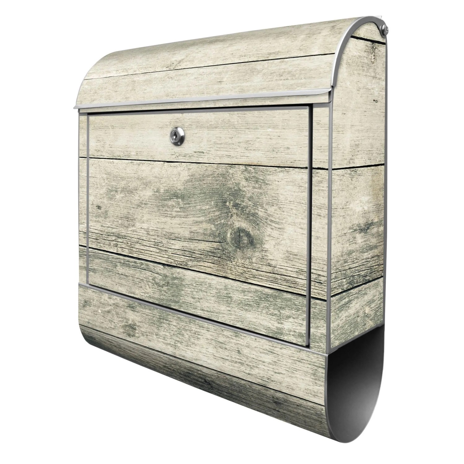 Banjado Design Briefkasten Silber Pulverbeschichtet 39x47x14cm 2 Schlüssel günstig online kaufen