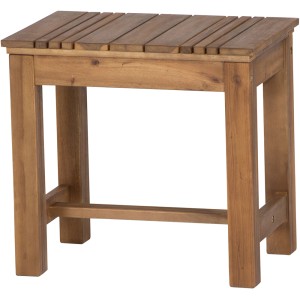 Beiger Siena Garden Falun Hocker aus FSC® Akazienholz, 33x50 cm.