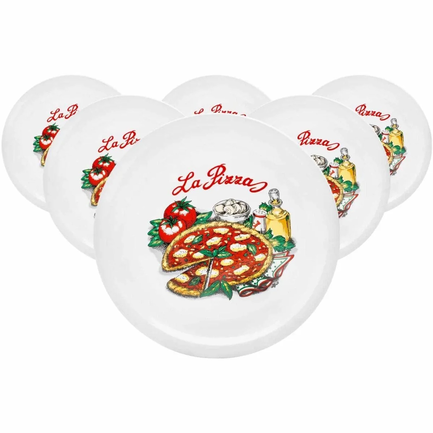 Van Well Pizzateller 30,5 cm Napoli 6er Set