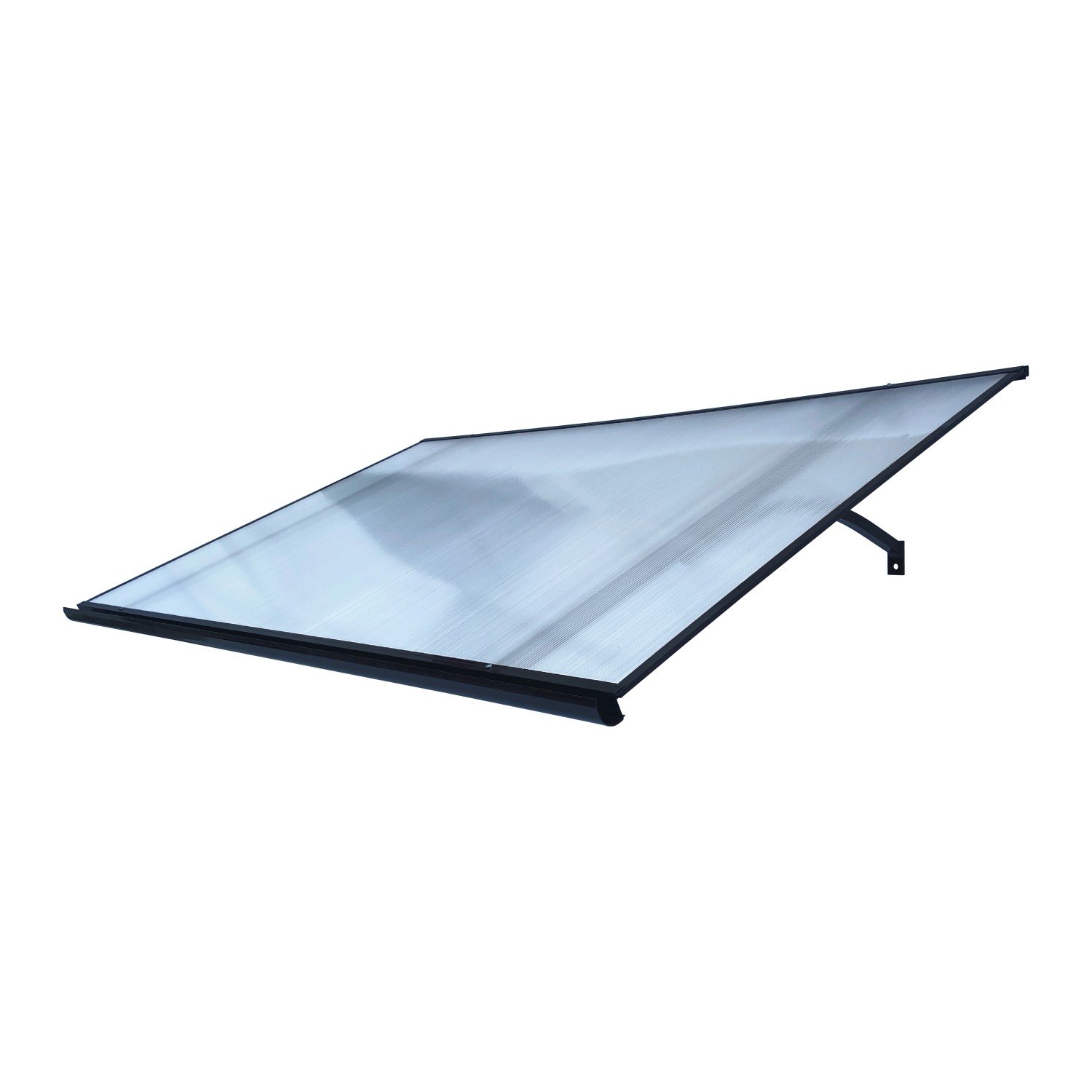 STARKEDACH Aluminiumrahmen Vordach Straight T-160 RAL 7016 Mit Polycarbonat günstig online kaufen