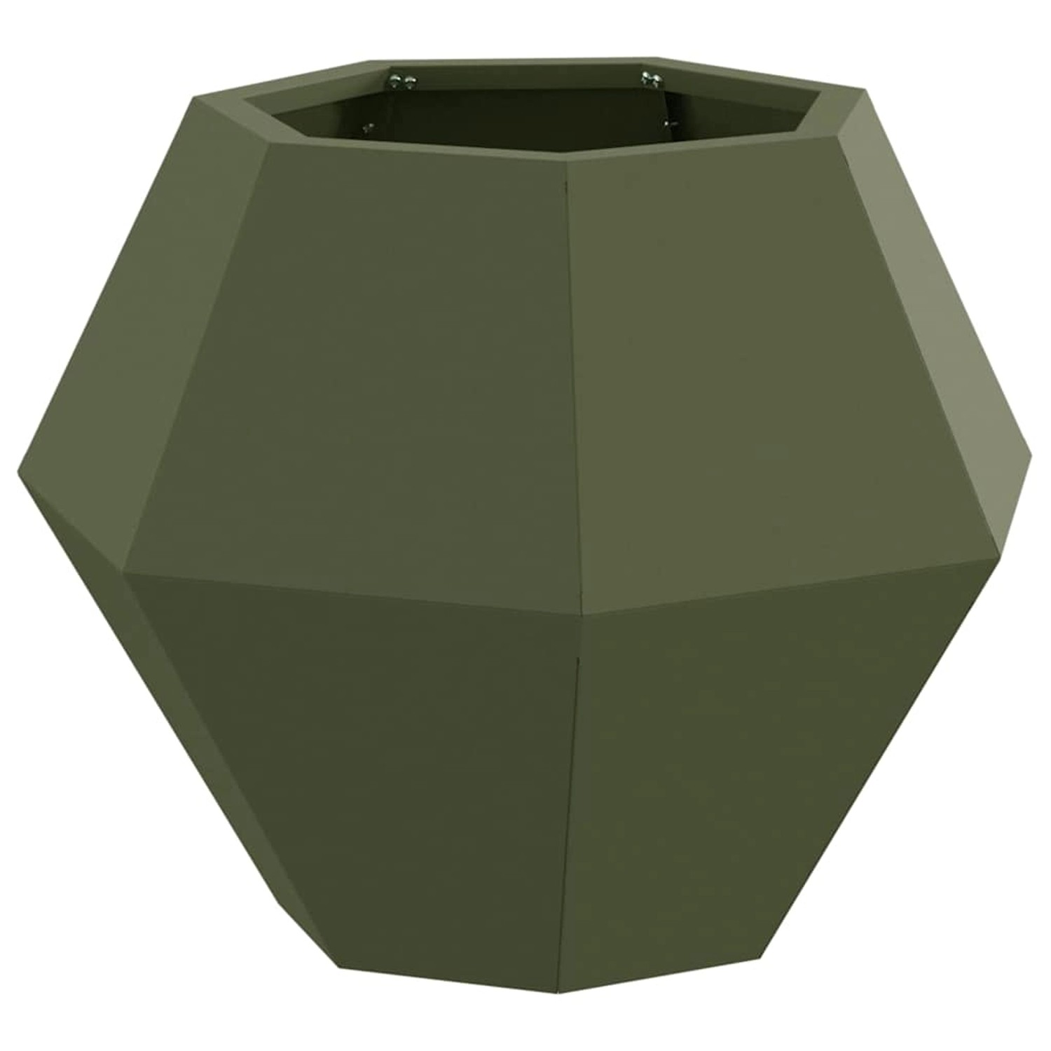 vidaXL Pflanzkübel Olive Grün 50 x 50 x 40 cm Stahl 884058 günstig online kaufen