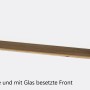 Detailaufnahme: Held Möbel Unterschrank Pisa, 40 cm, Weiß-Wotaneiche, grifflos.