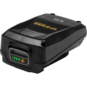 Alpina Akku B 22, 20 V, 2 Ah für Akkugeräte. Schwarzer Akku mit Ladestandsanzeige.