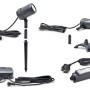 Oase LunAqua Connect Starter Set für Teichbeleuchtung mit Spots, Erdspieß, Controller und Netzteil.