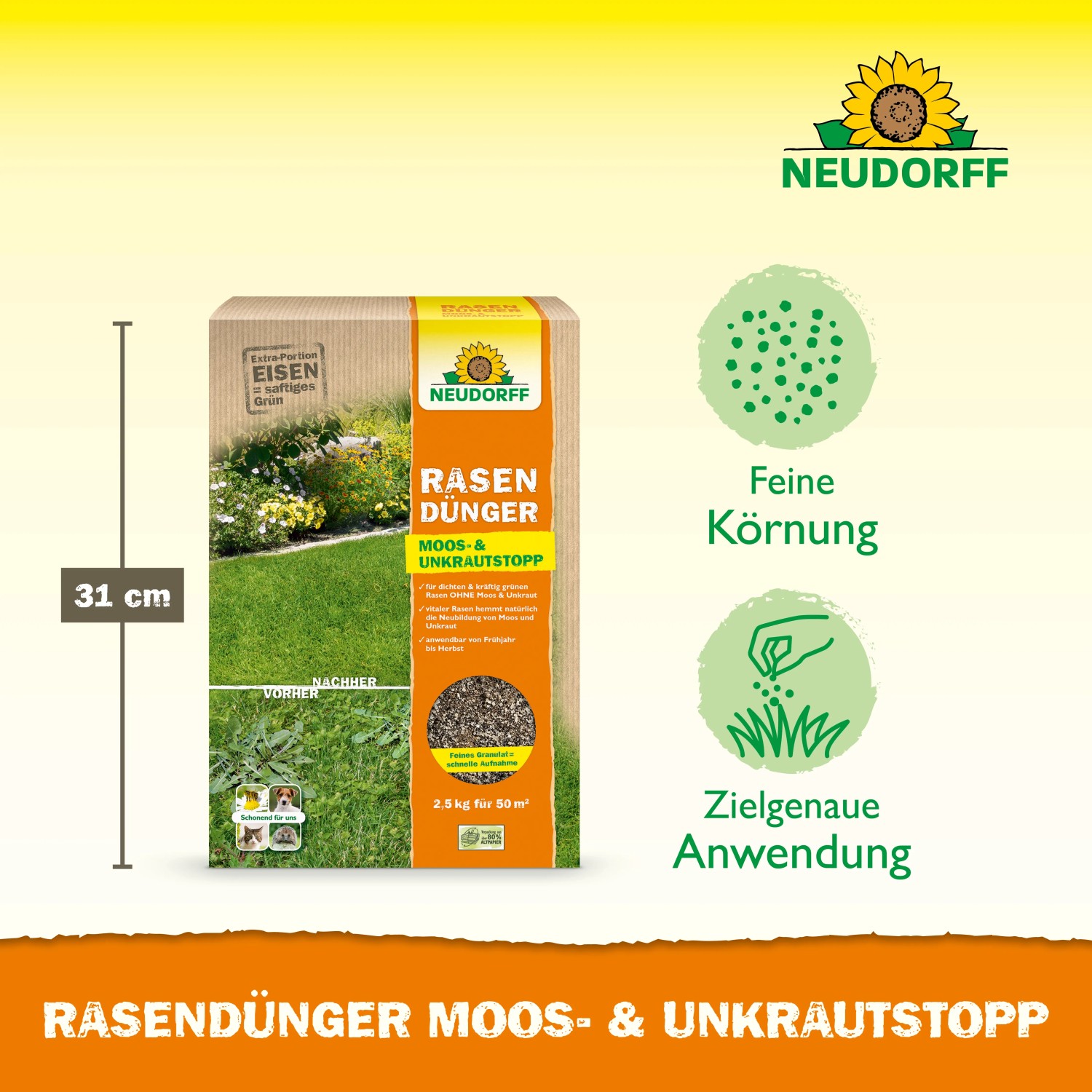 Neudorff Rasendnger mit Unkraut- & Moosvernichter 2,5 kg kaufen bei OBI