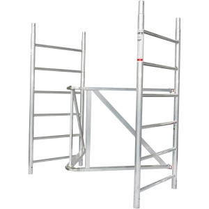 Krause Falteinheit ProTec XS für Gerüstsystem, klappbar für platzsparende Lagerung.