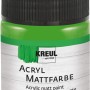 Kreul Acrylfarbe Matt Hellgrün, 50ml Flasche für Bastelarbeiten.