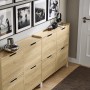 SoBuy Schuhschrank Schmal mit 4 Klappen Schuhkipper für Diele Flur FSR100-N_6