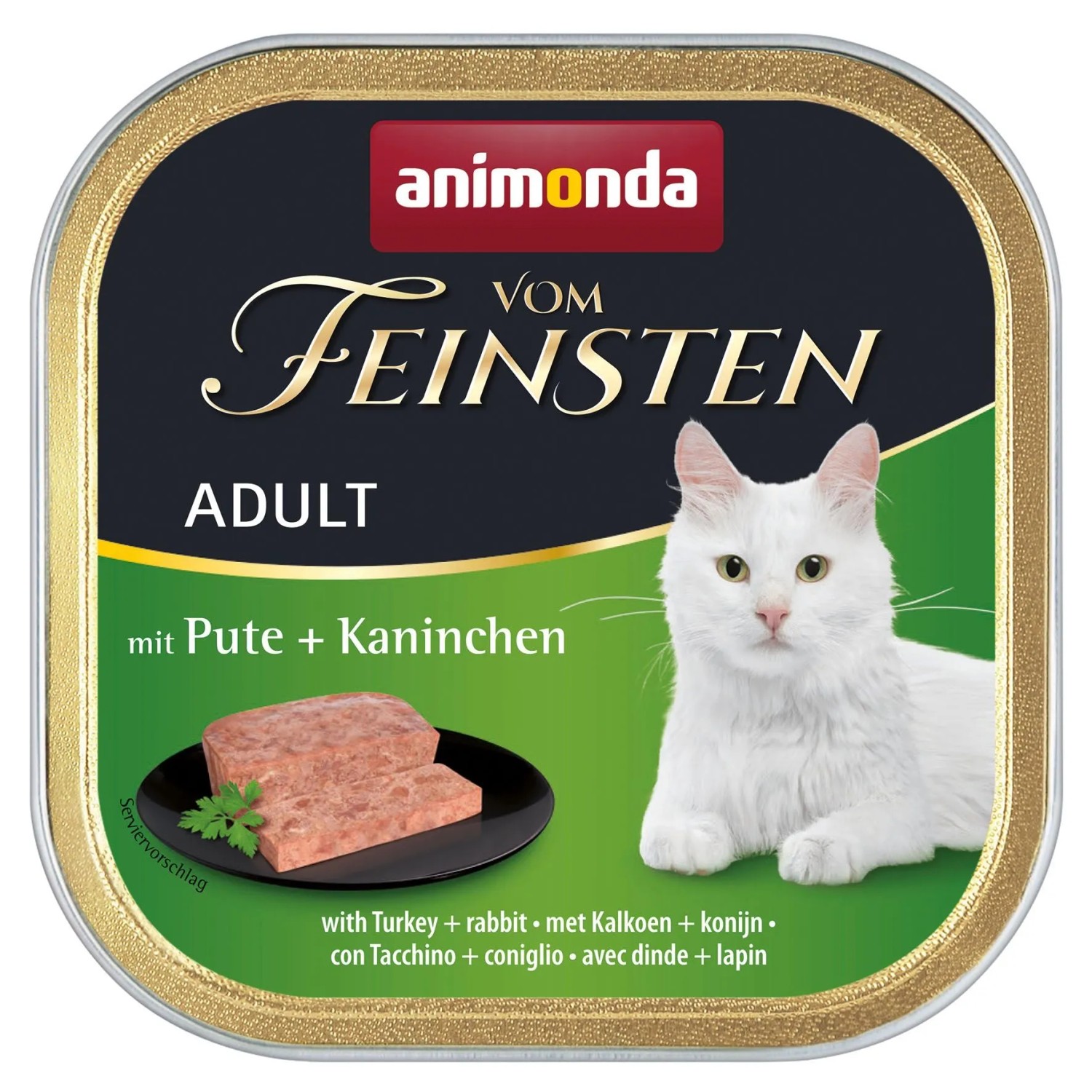 Vom Feinsten Katzen-Nassfutter Adult Pute und Kaninchen 100 g