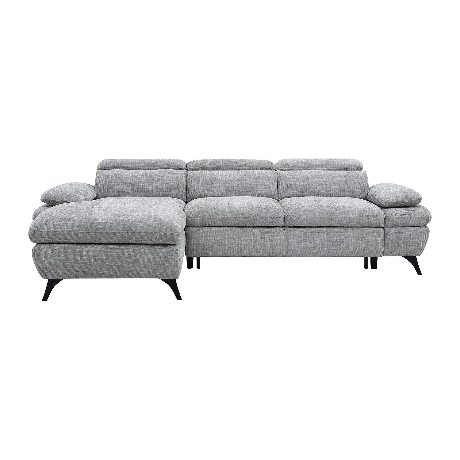 Vente-unique Schlafsofa Surdeli Grau 284 cm