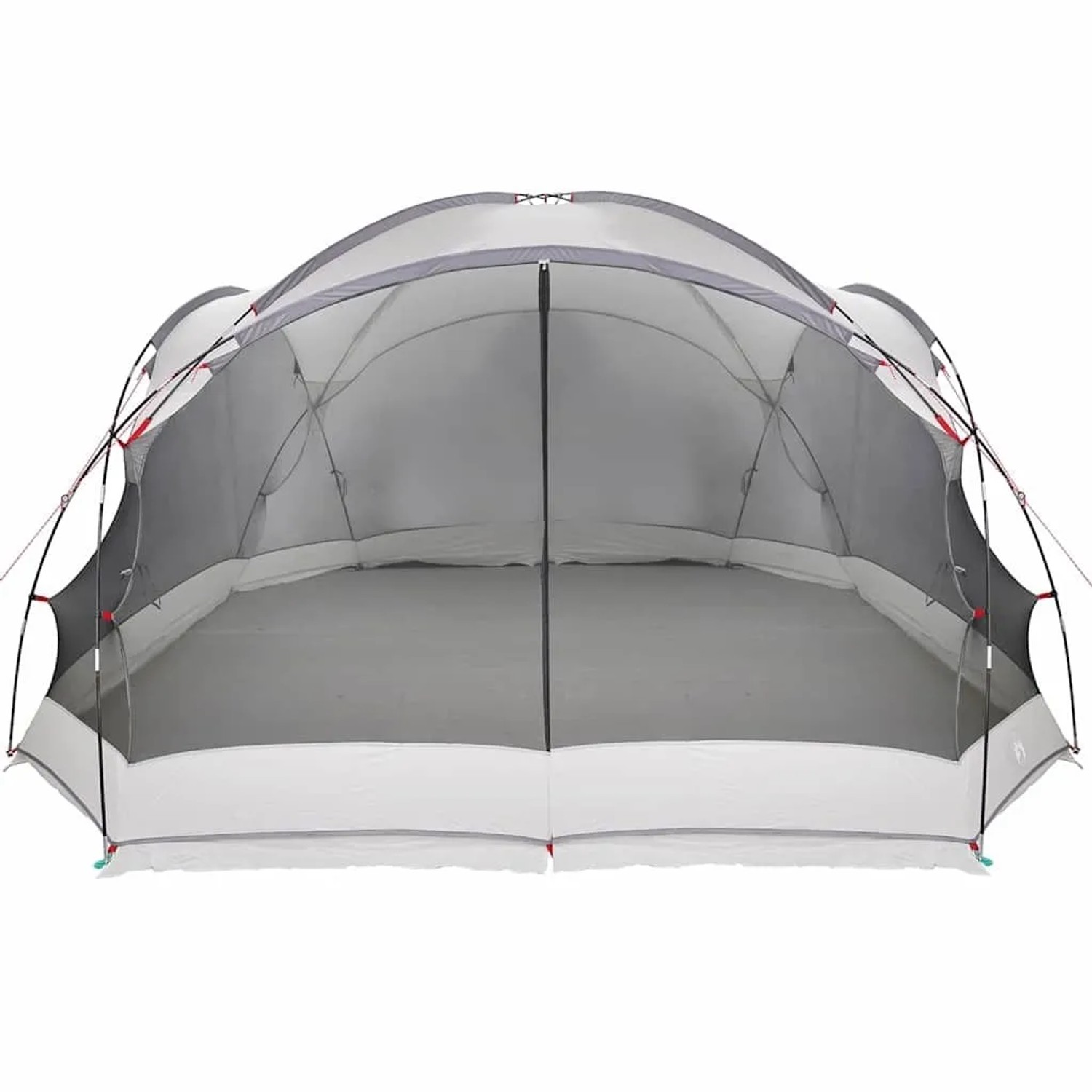 vidaXL Zelt, grau, 434x434x230cm, Polyester, für Camping und Outdoor-Aktivitäten.