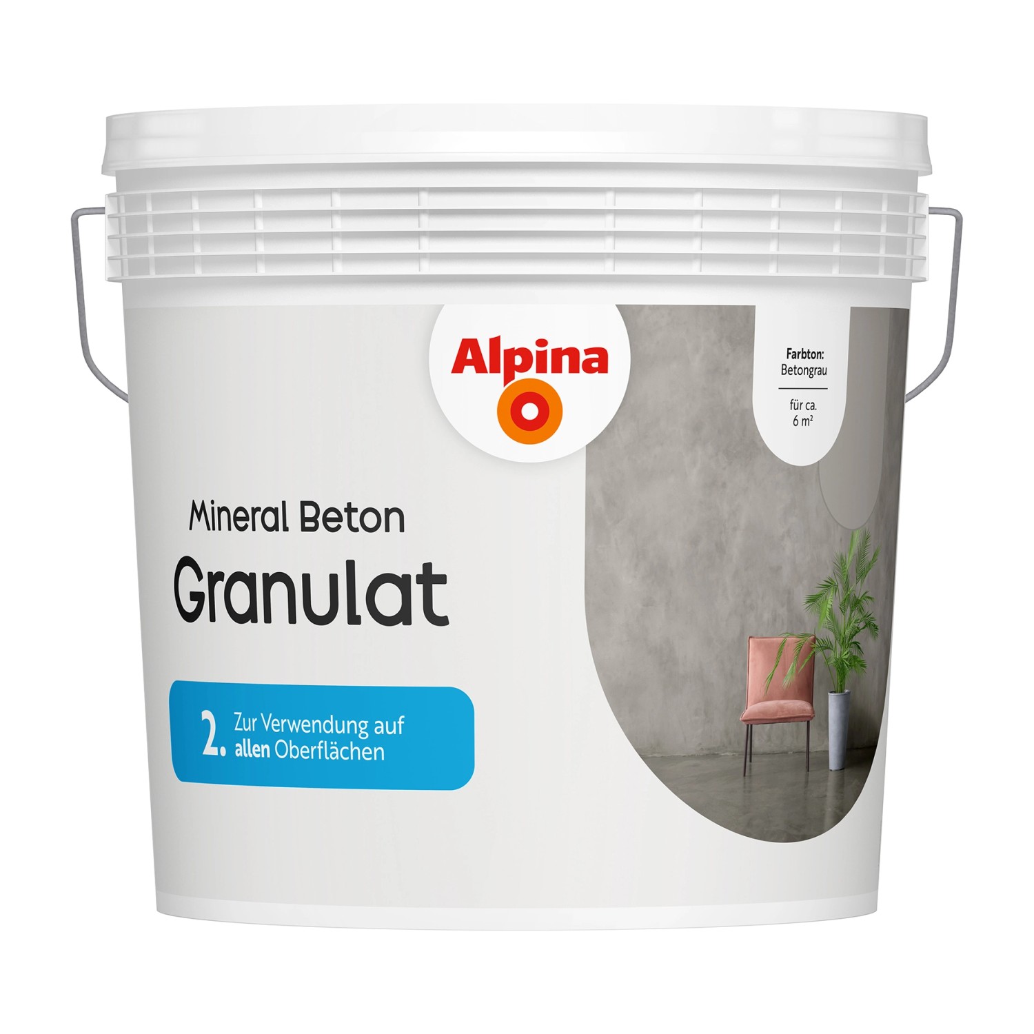 Alpina Granulat Mineral Beton Betongrau 6 kg