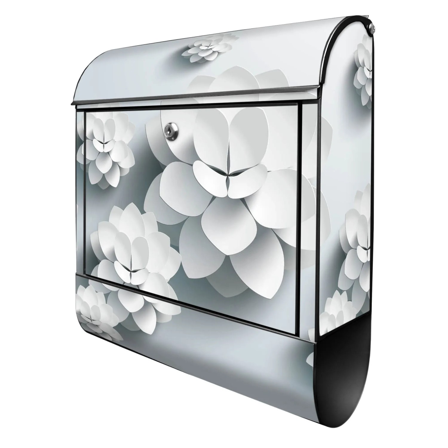 Banjado Design Briefkasten Schwarz Pulverbeschichtet 39x47x14cm 2 Schlüssel günstig online kaufen