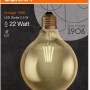 Osram LED-Leuchtmittel E27 in Globeform, 2,5W, warmweißes Licht für Wohnräume.