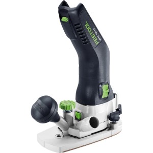 Festool Akku-Kantenfräse MFKC 700 EB-Basic, 18 V, schwarz-grün. Präzises Handwerkzeug für Kanten.