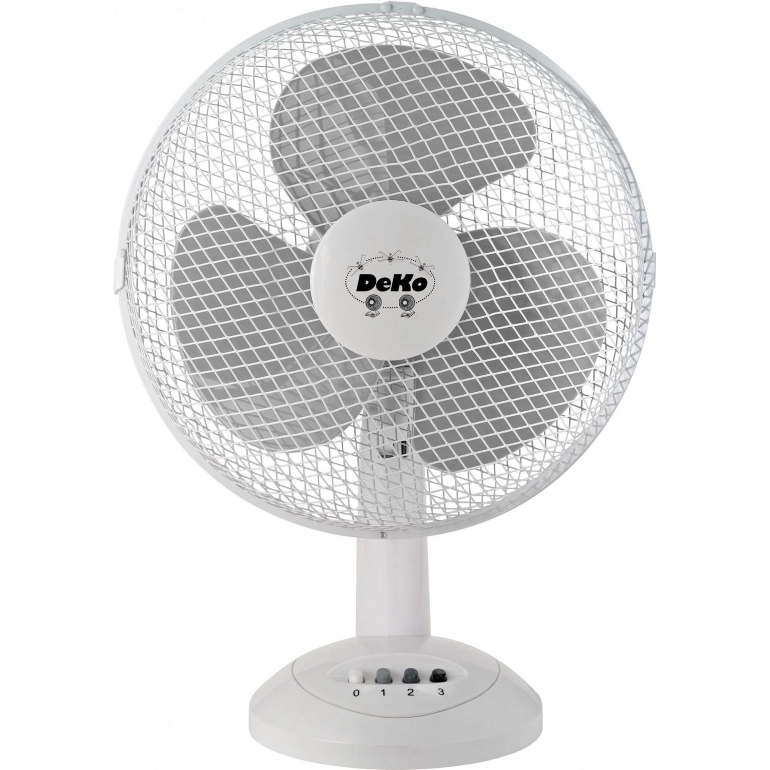 DEKO-ELEKTRO Tischventilator Stratos B 305 Weiß günstig online kaufen