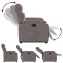 vidaXL Relaxsessel mit Aufstehhilfe Elektrisch Taupe Stoff 3205012_7