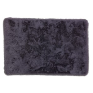 Anthrazitfarbener Schöner Wohnen Badteppich Bali, 60x90 cm, mit kuschelweicher Oberfläche.