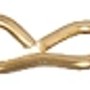 Messingfarbene Conacord Zierkette aus Stahl, 1,1 mm, mit feinen, gedrehten Gliedern als Meterware.