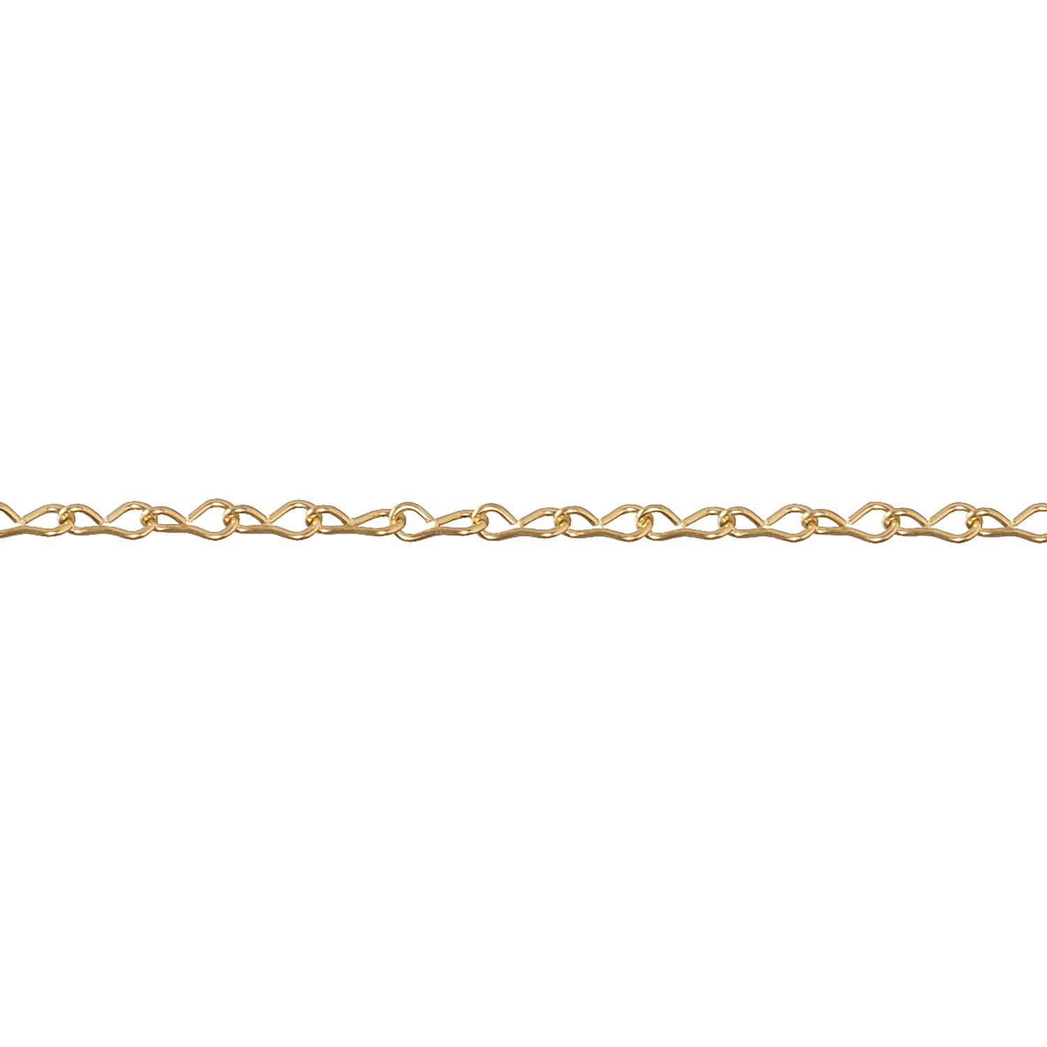 Conacord Singlekette Stahl Ø 1,1 mm x 9 mm Messing Meterware