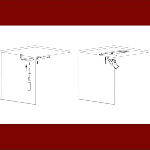 3er Set kalb LED Unterbauleuchten Solid2, silbergrau, mit Schalter, 3W, neutralweiß.