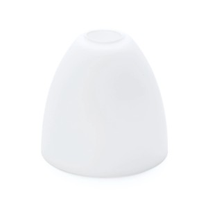 Weißer Orion Lightstyle Lampenschirm Susan, E27, Ø 16 cm, Kegelform aus Glas.