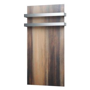 Fenix Handtuchhalter in Silber für Infrarotheizung, Badregal zur Wandmontage.