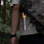 Hoto QWSDT001 Taschenlampe mit Karabiner am Rucksack, 200m Reichweite.