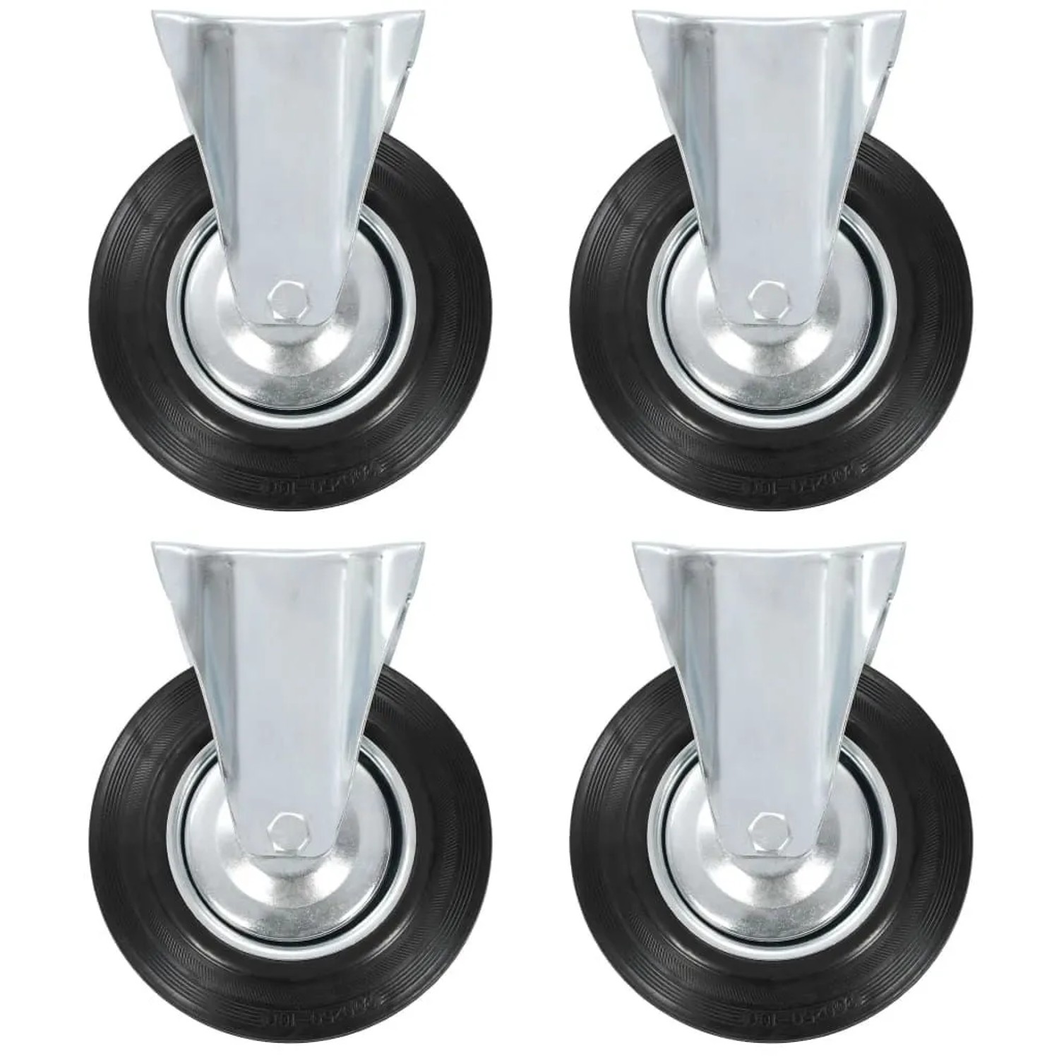 vidaXL Bockrollen 4 Stk 200 mm 143453
