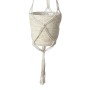Naturfarbener Boltze Home Pflanzkorb Riseva, Ø 18 cm, aus Maisblatt, hängend.