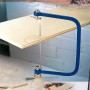 LUX Dekupiersäge Comfort zum präzisen Sägen von Holz, mit stabilem Metallbogen und Buchenholzheft.